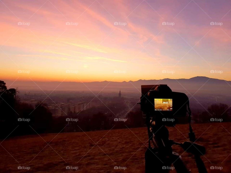 sunset photo camera