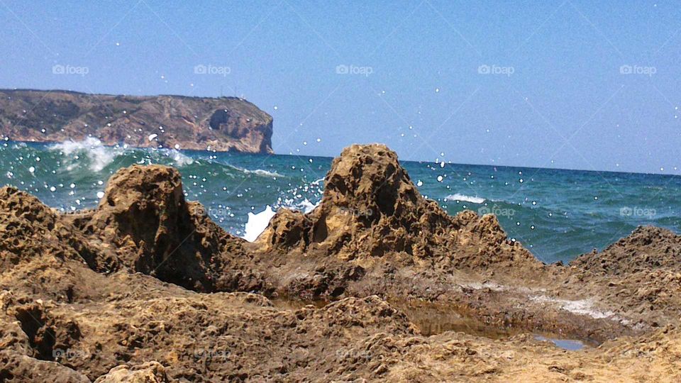 cabo San Antonio - Cala blanca .oleaje