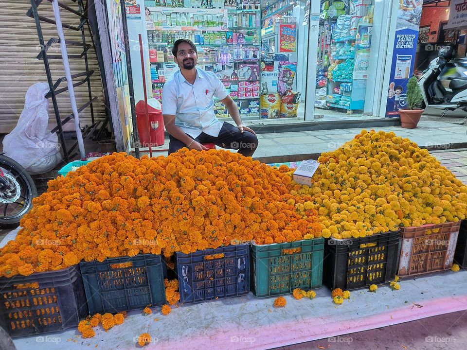 Dewali Marigold Vendor