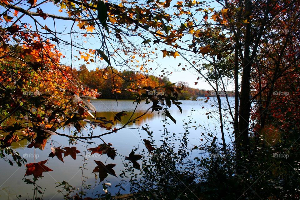 Hiking the lake