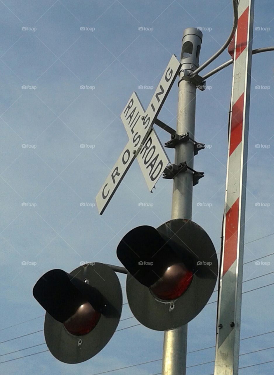 Crossing. trains are fun.