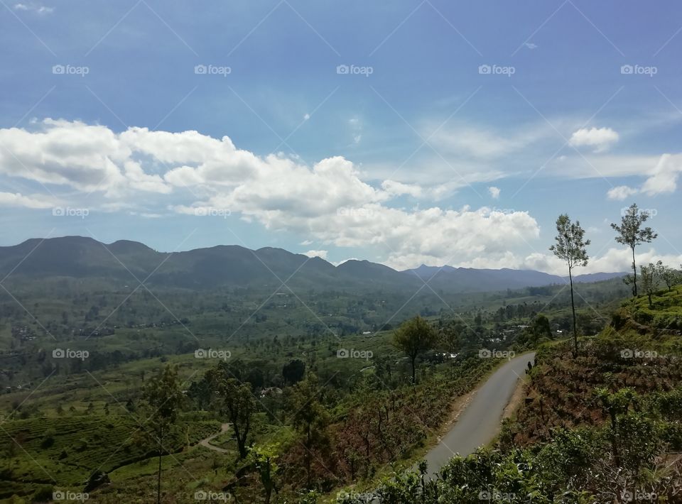 It's a very rare occasion I came across.. Clouds are like a train holding hands right on top of the mountains.. Its a pretty strait line ππ