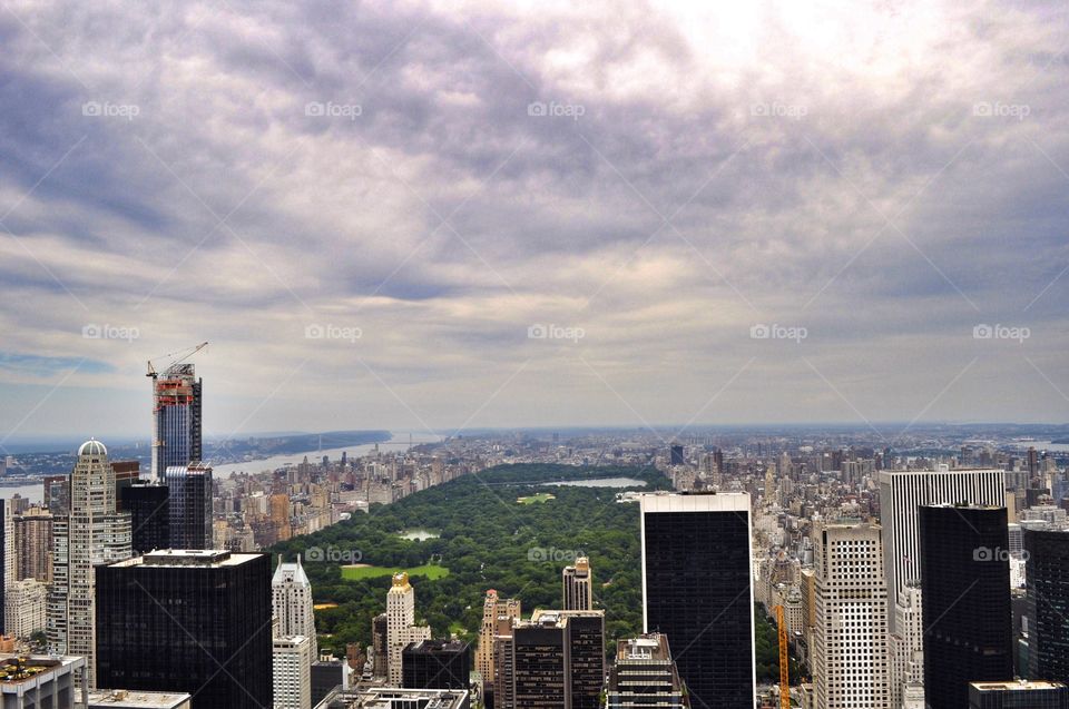 New York from the Rockefeller centre 