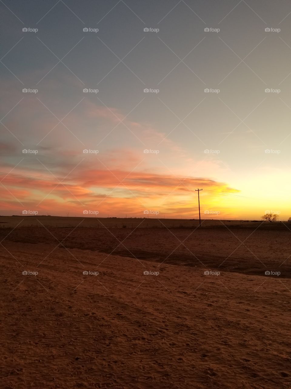Sunset, Landscape, Desert, No Person, Evening