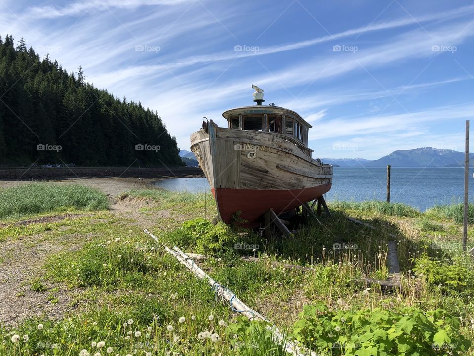 Boat out of water 