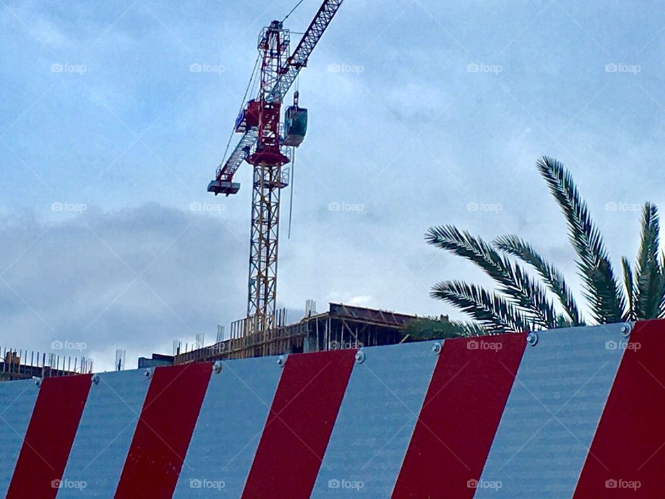 Checkpoint No entry crane construction