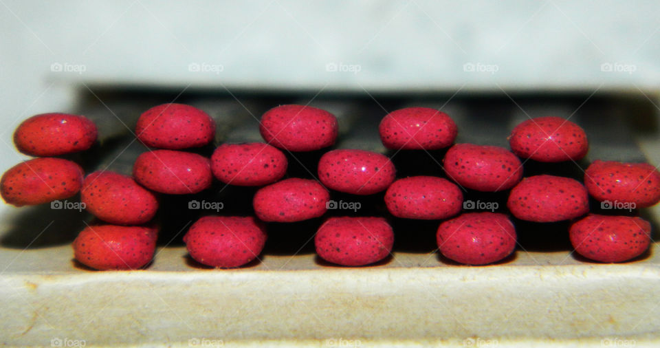 Red Match Heads! The Red Story! Red is color of passion. It's the color that is always seen on heart decorations on     Valentine's Day! Red is astonishing, exhilarating, and fills your world through feelings and emotions! 