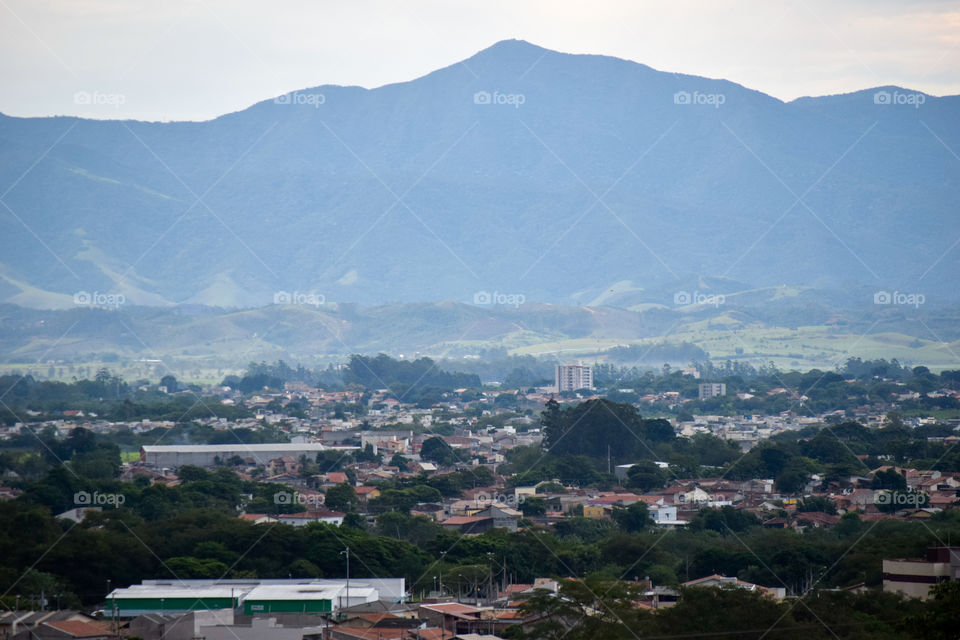 Taubaté SP Brazil seen from above.