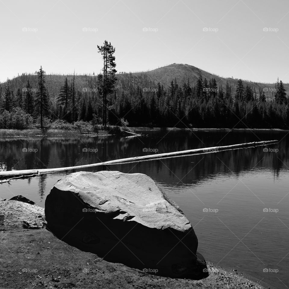 High mountain lakes in the forests of Oregon 