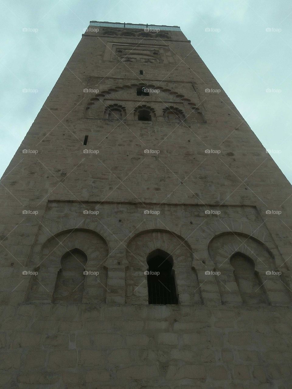 Beautiful and  ancient minaret:  the KOTOUBIA at marrakech city in Morocco.