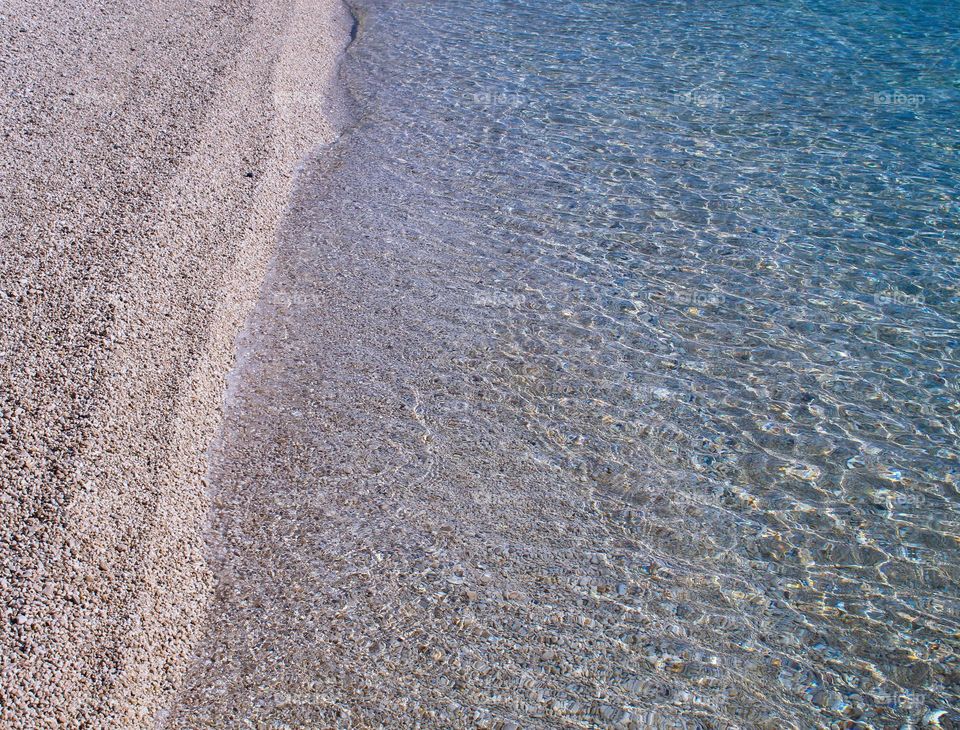 Full frame of sea and the coast.