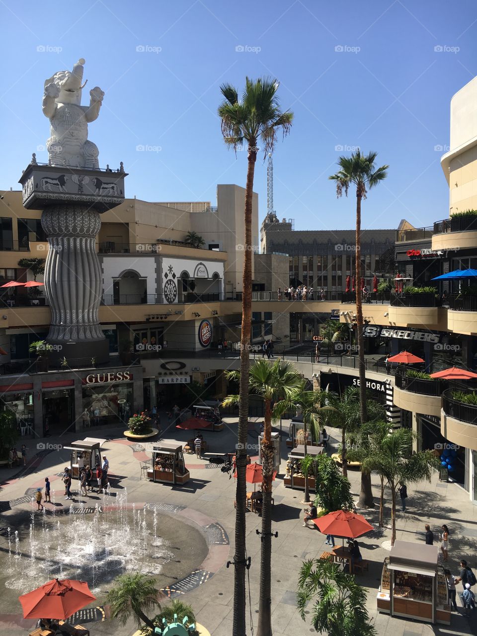 View from Hollywood mall 