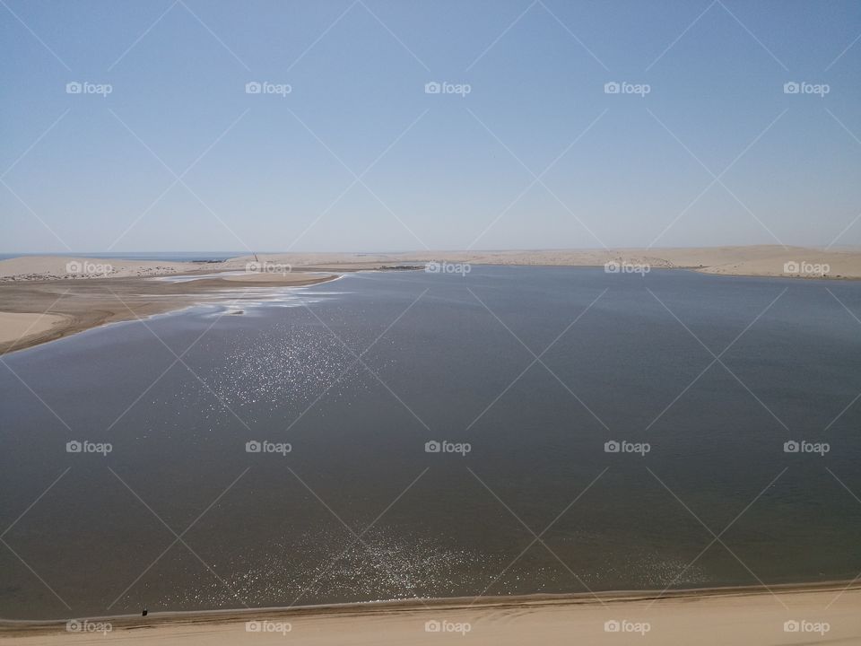desert inlet, Qatar