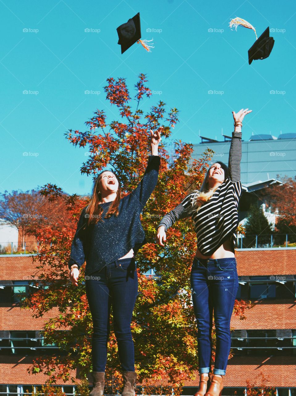 People, Outdoors, Fall, Woman, Two