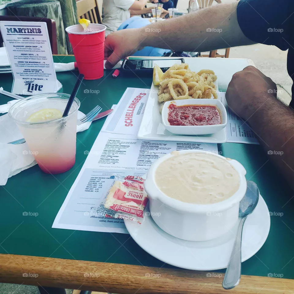 food with my babe