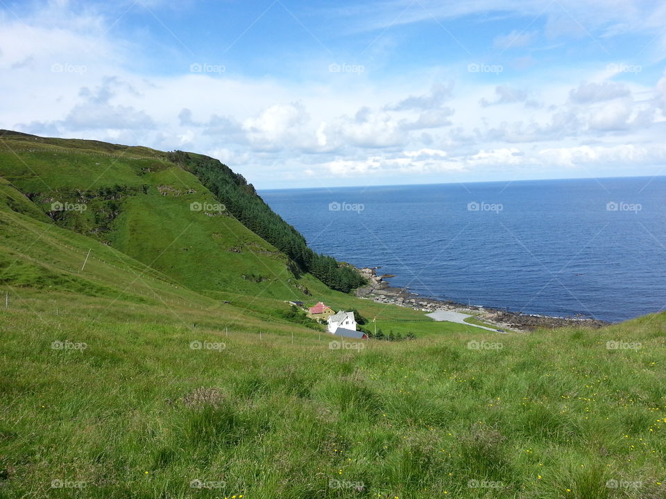 Summer vacation in Norway Runde island.