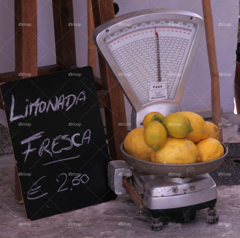 Lemons for sale.