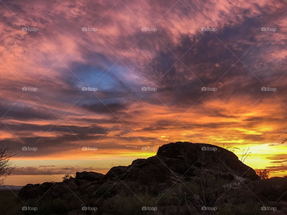 Desert Landscape - Sunset 