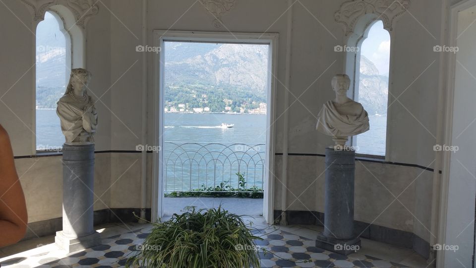 The balcony of the Austria's Emperor - Villa Melzi Bellagio