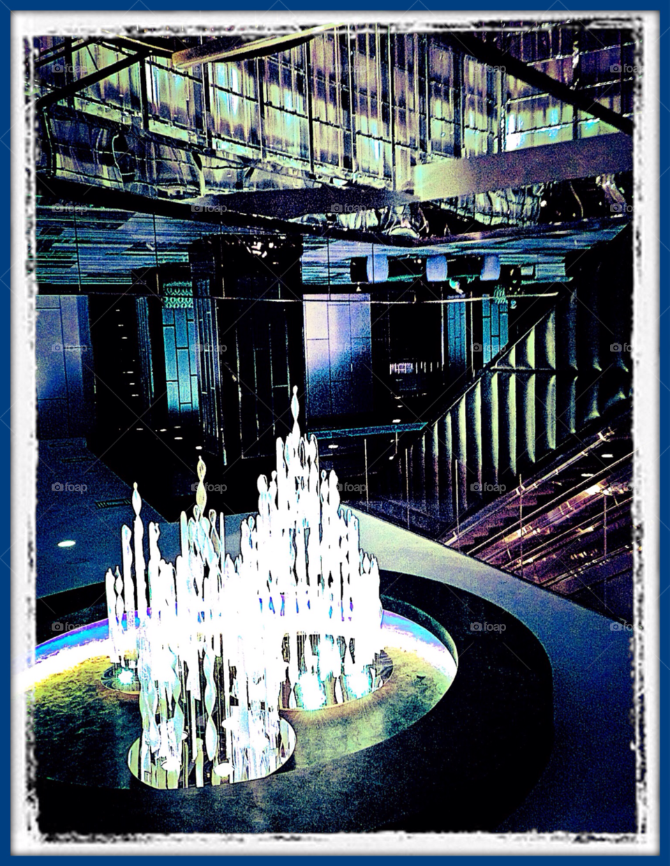 blue sci fi glass cool by stevehardley7