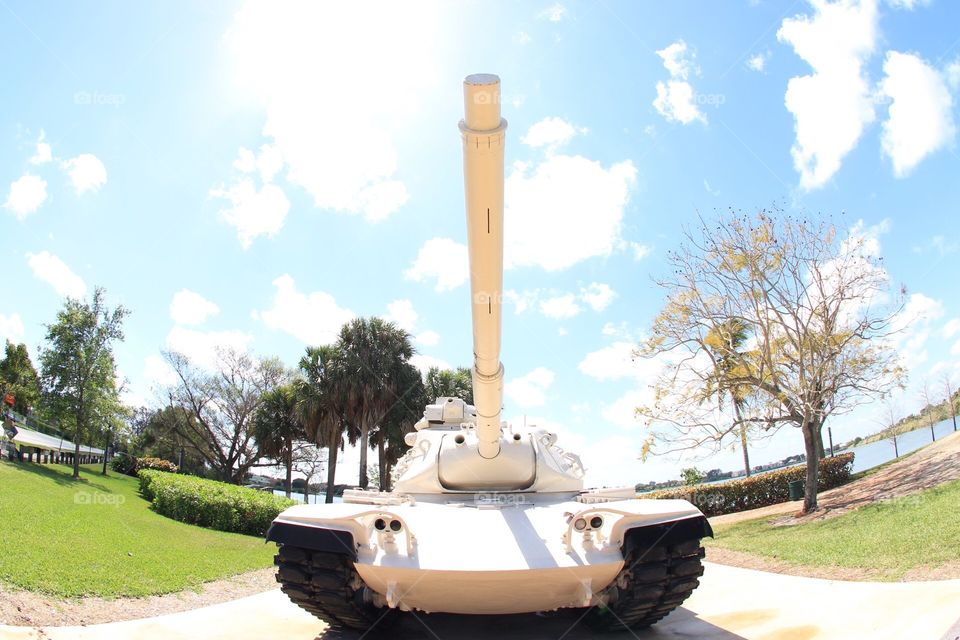 Veteran's Park army tank
