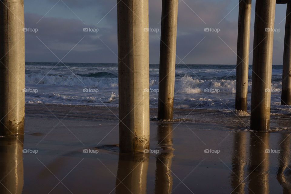 Beach Pier Pillars