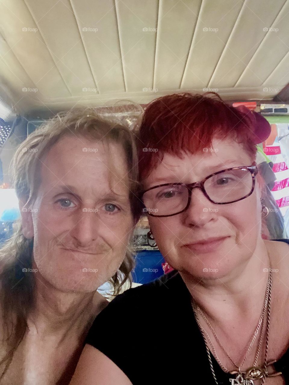 I, “Petra Schiller” a.k.a. “Maxine Firefox” a.k.a. “Maximiliane Feuerfuchs” and longtime partner “Timothy Trespas” are happy together aboard “Salvation”, the “28 ft 1969 Luhrs” cabin cruiser that we call home. 2023. Hypnotic Productions