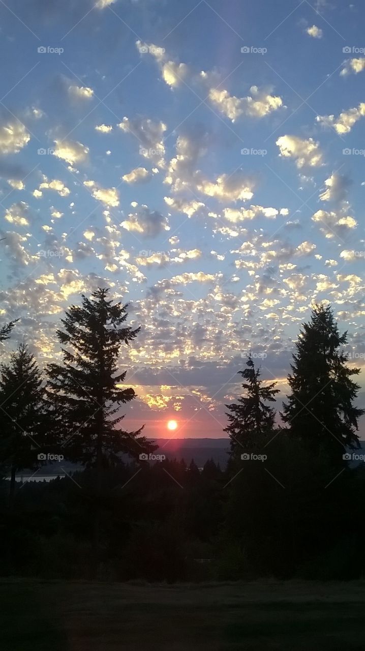 Sunset Kalama Washington
