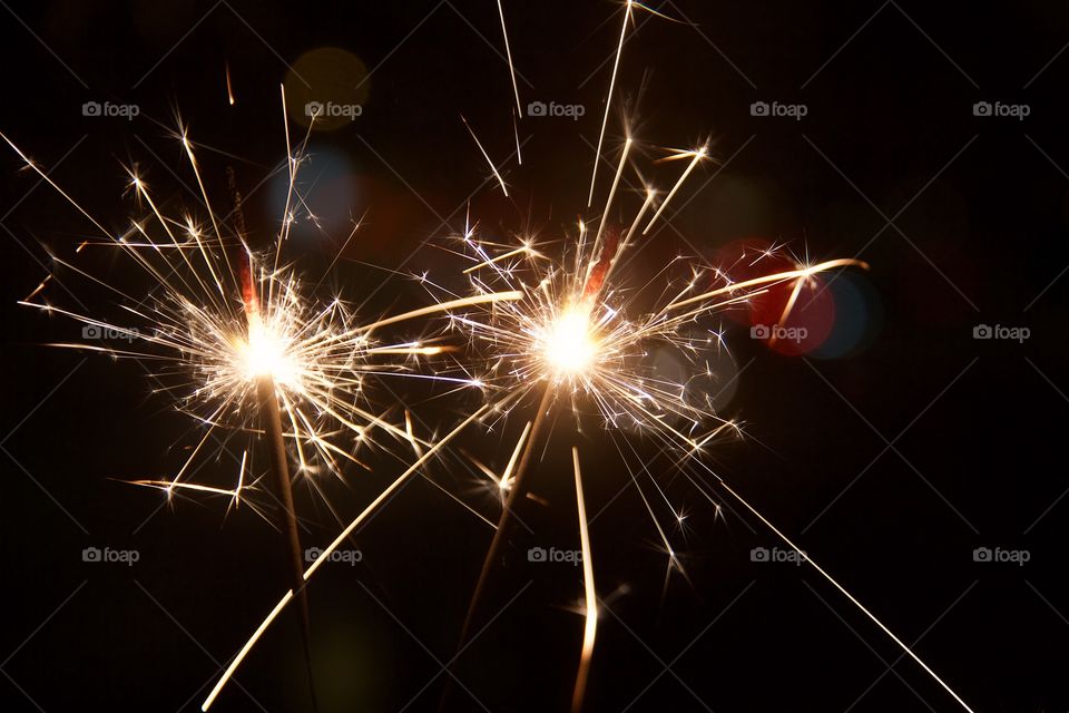 Close-up of sparkler