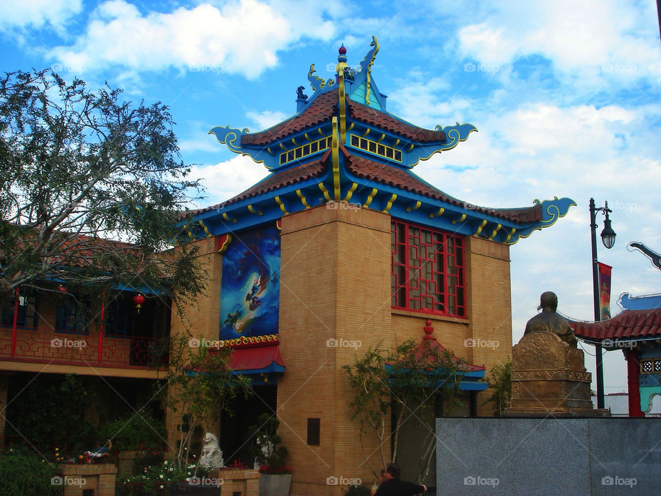 sky clouds building usa by analia