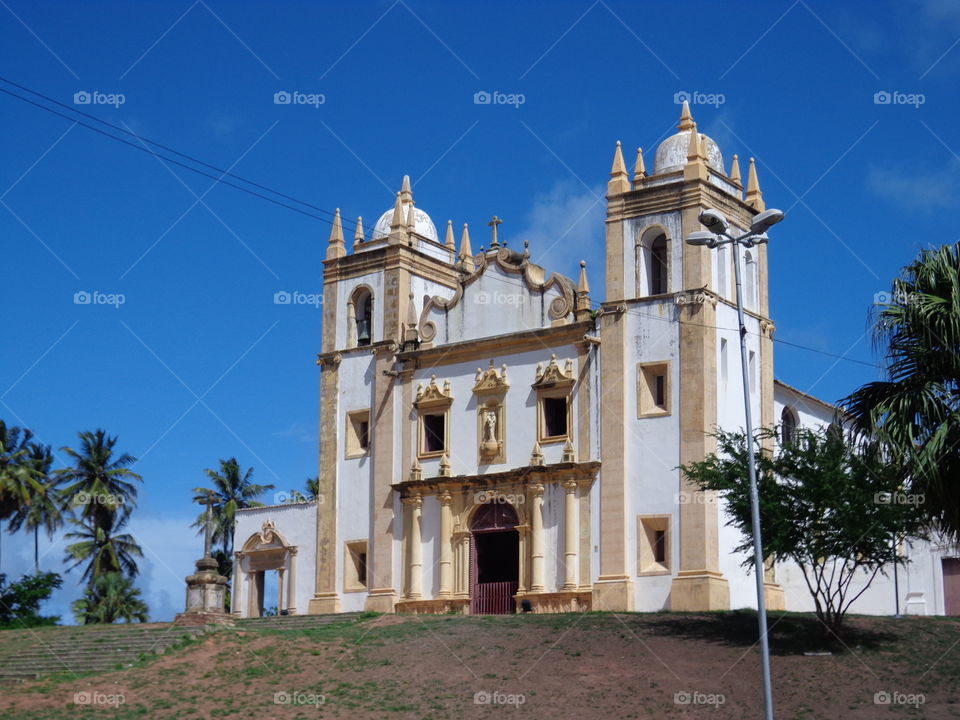 beautiful view of the historical center of Olinda Pernambuco.