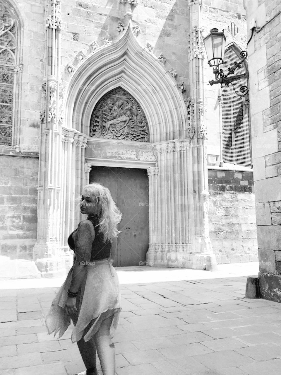 magic woman looking back