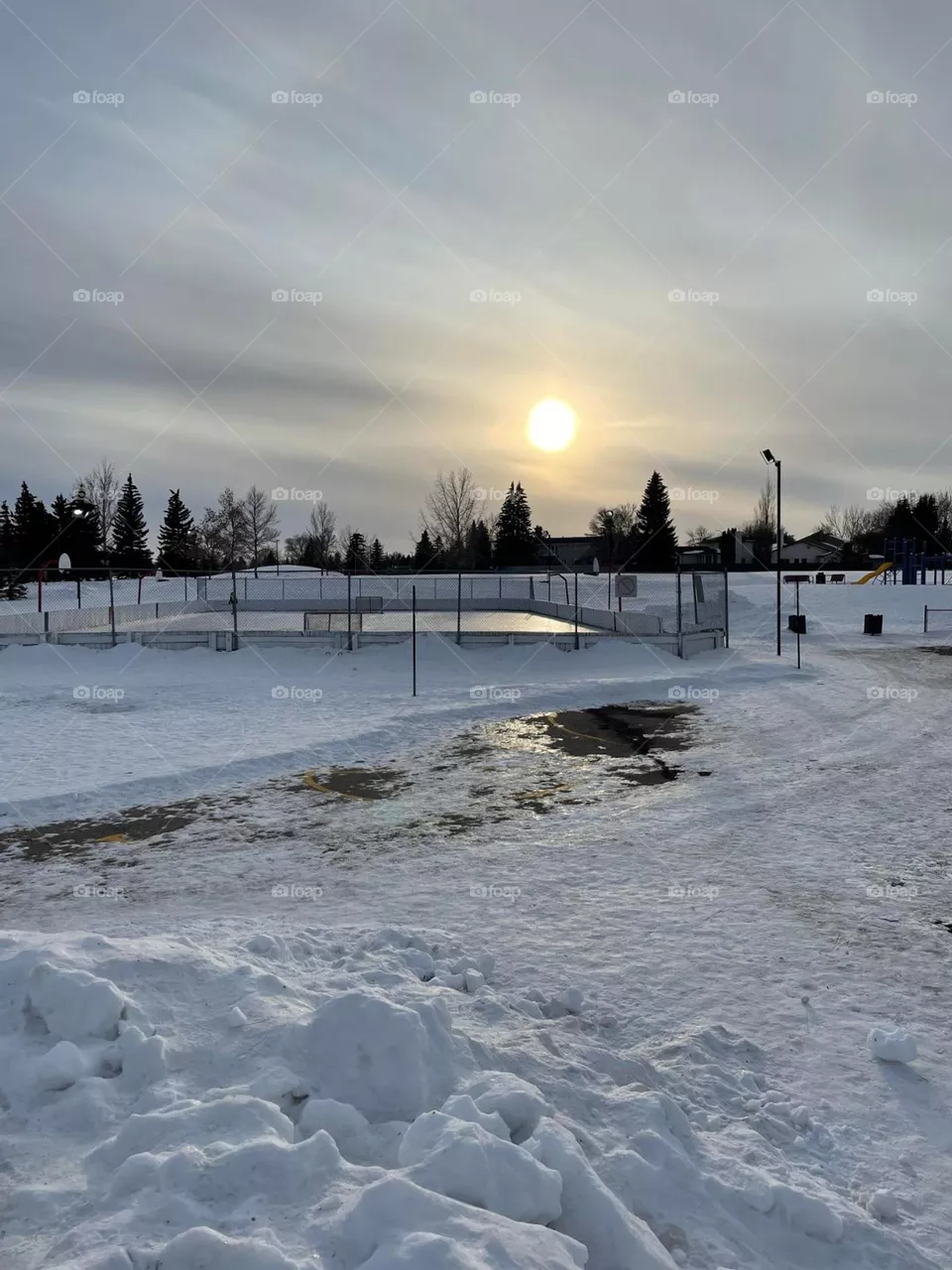 Winter sunset