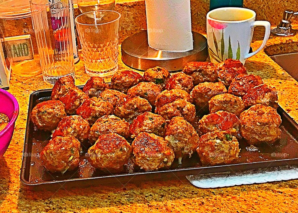 Baked meatballs 