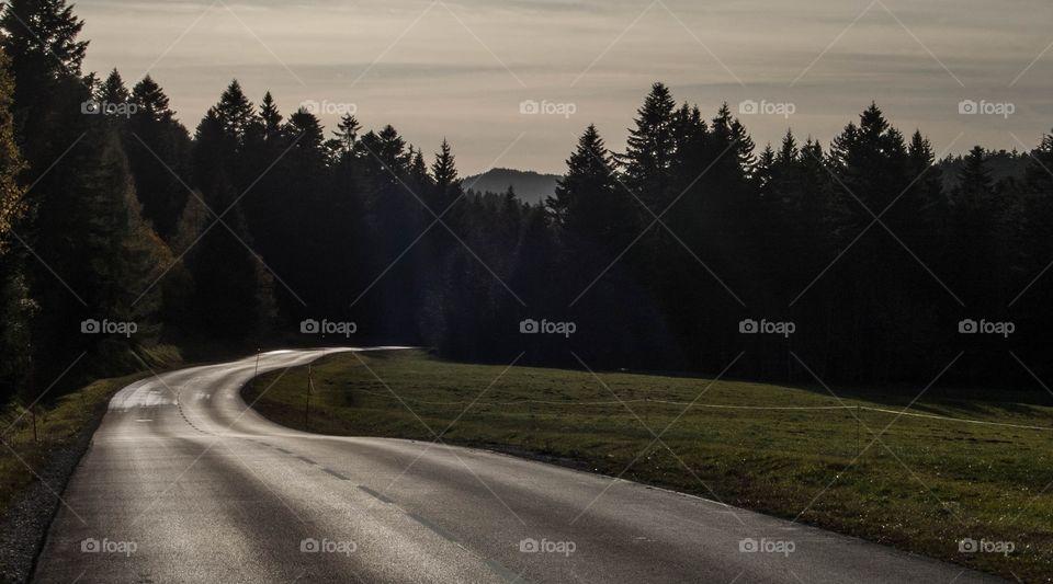La nuit tombante - Val de Morteau