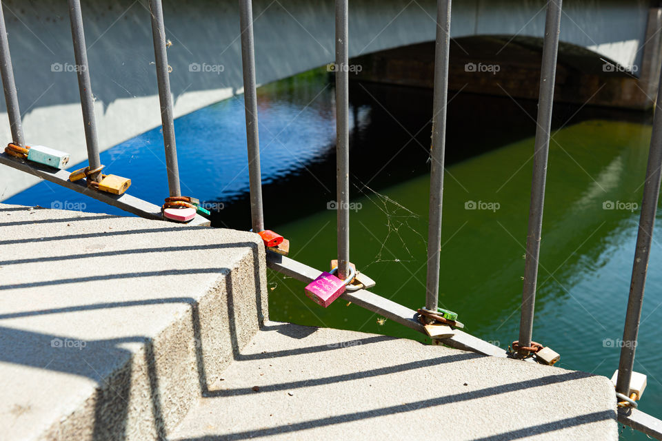 railing and it's shadow