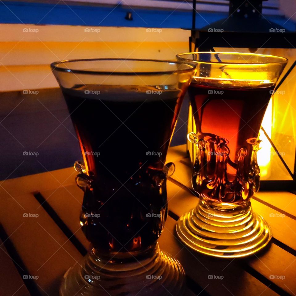 Enjoying the evening