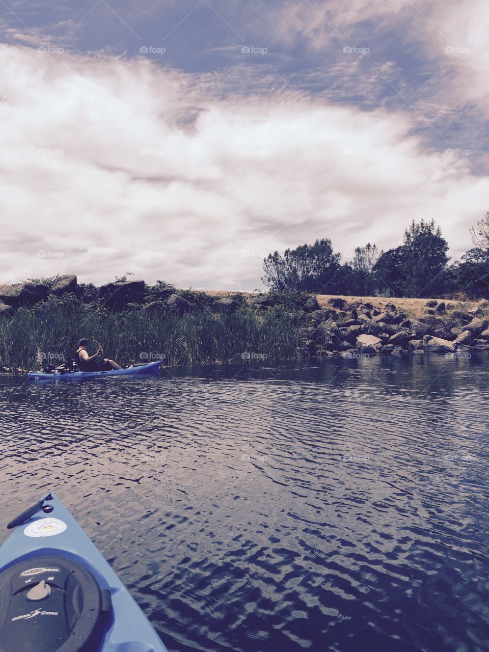 Kayak on hidden valley lake