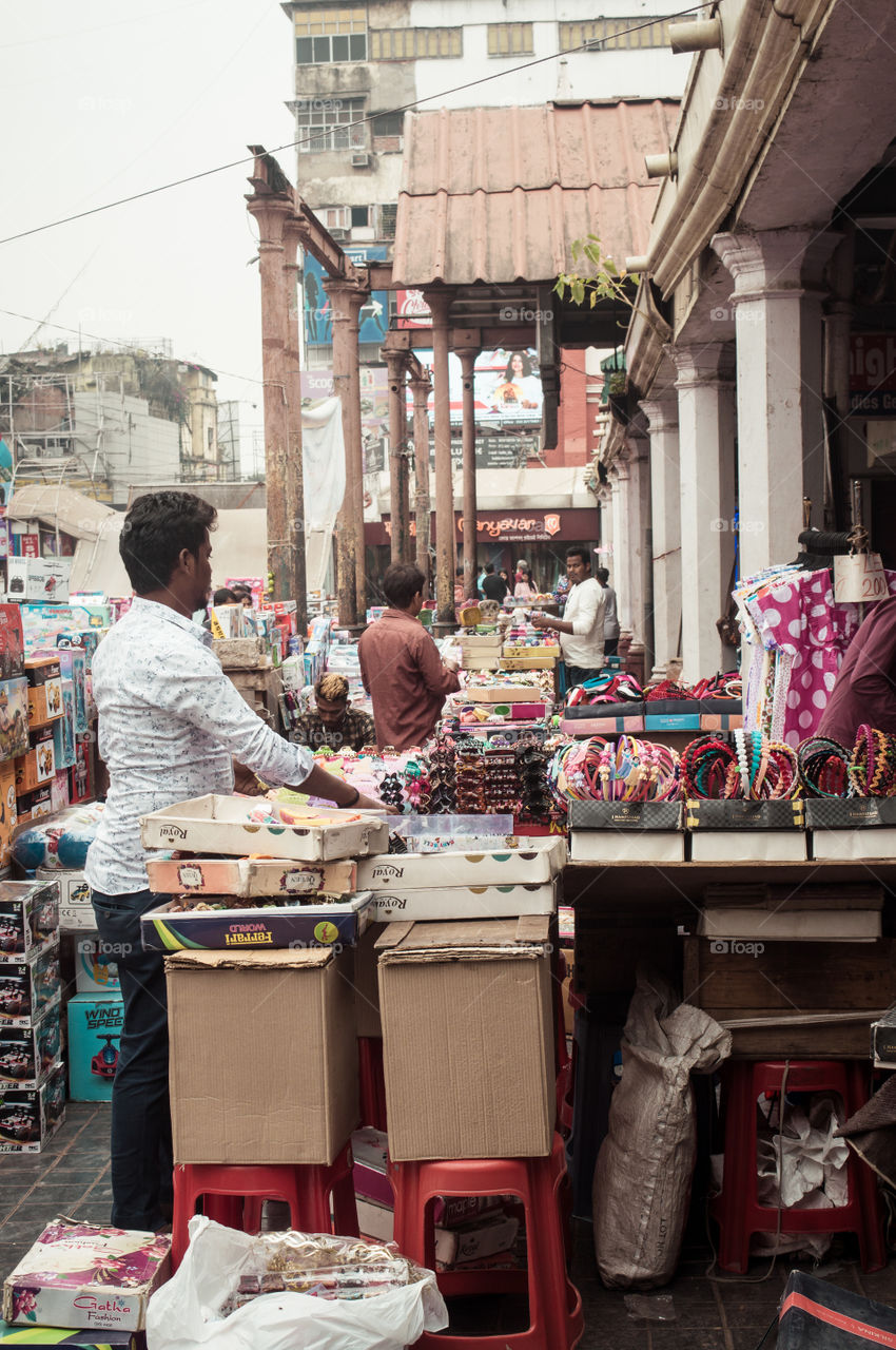 New Market, Kolkata, December 2, 2018: Hogg Market on a busy day, also called New Market is a market in Kolkata situated on Lindsay Street at Free School Street (Mirza Ghalib Street).