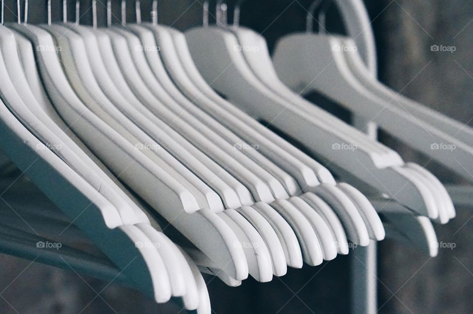 White color clothes rack 