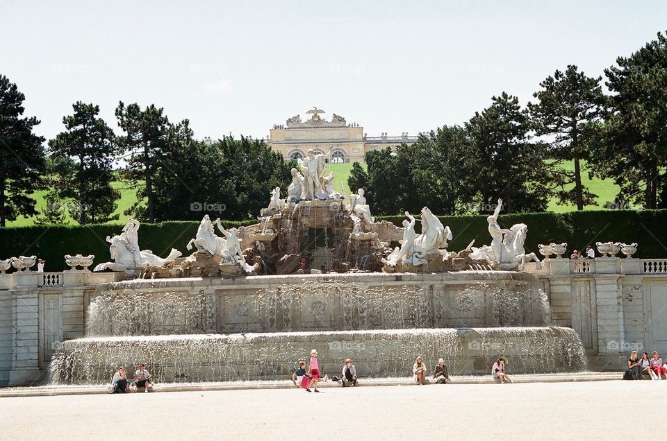 Neptune Fountain, Schonbrunn Palace, Vienna, Austria