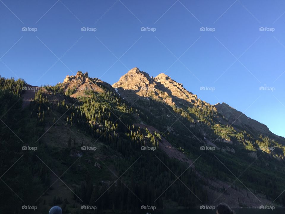 Close to Maroon Bells. 6:20 AM