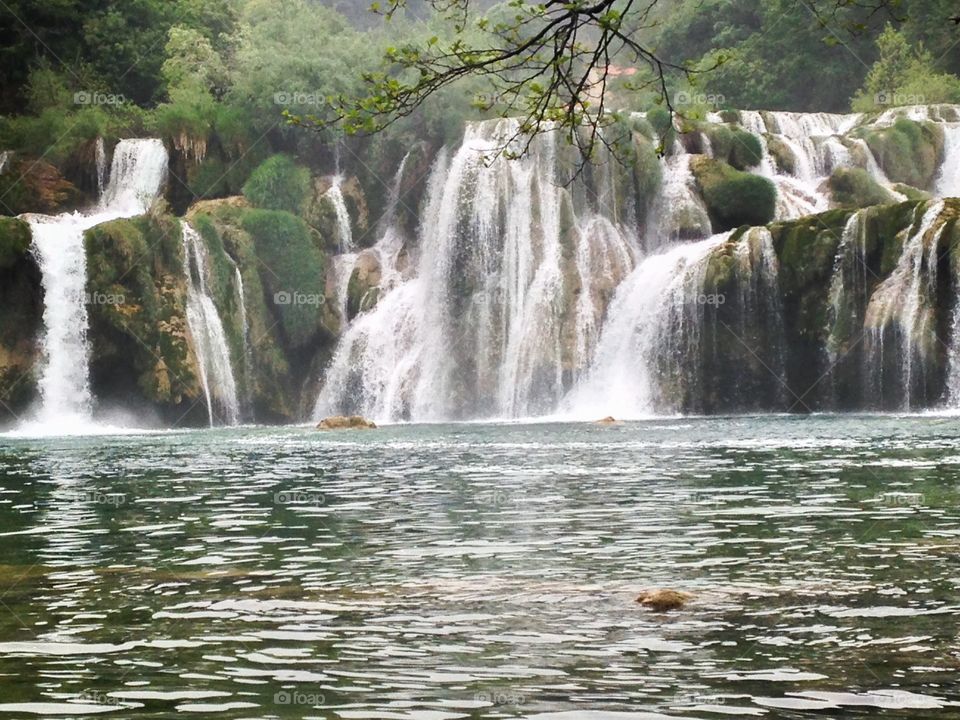 Krka. Waterfalls Of Jrka National Park. Croatia