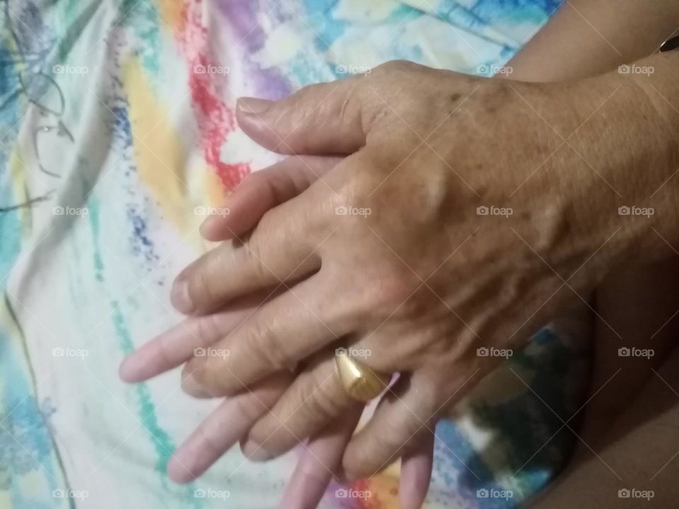 Hand of hardworking person