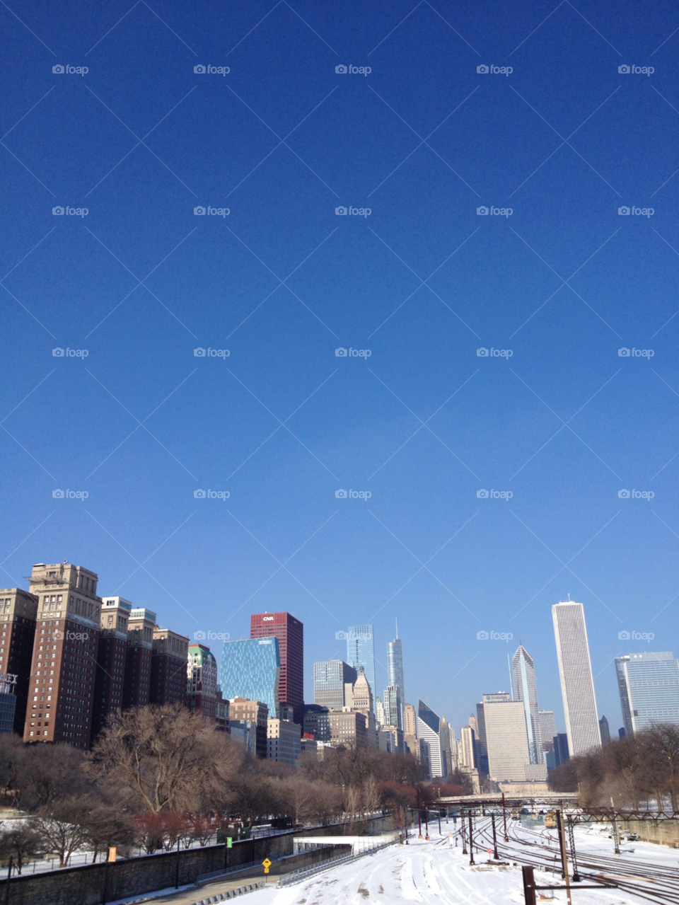 city train skyline chicago by whatnaomiloves