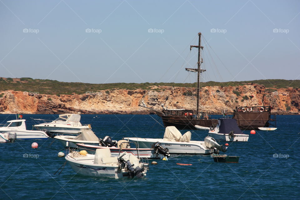 Port in Lagos in Portugal