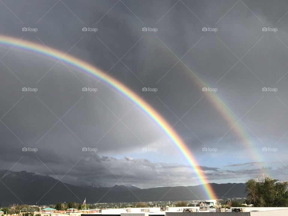 Double Rainbow Sky