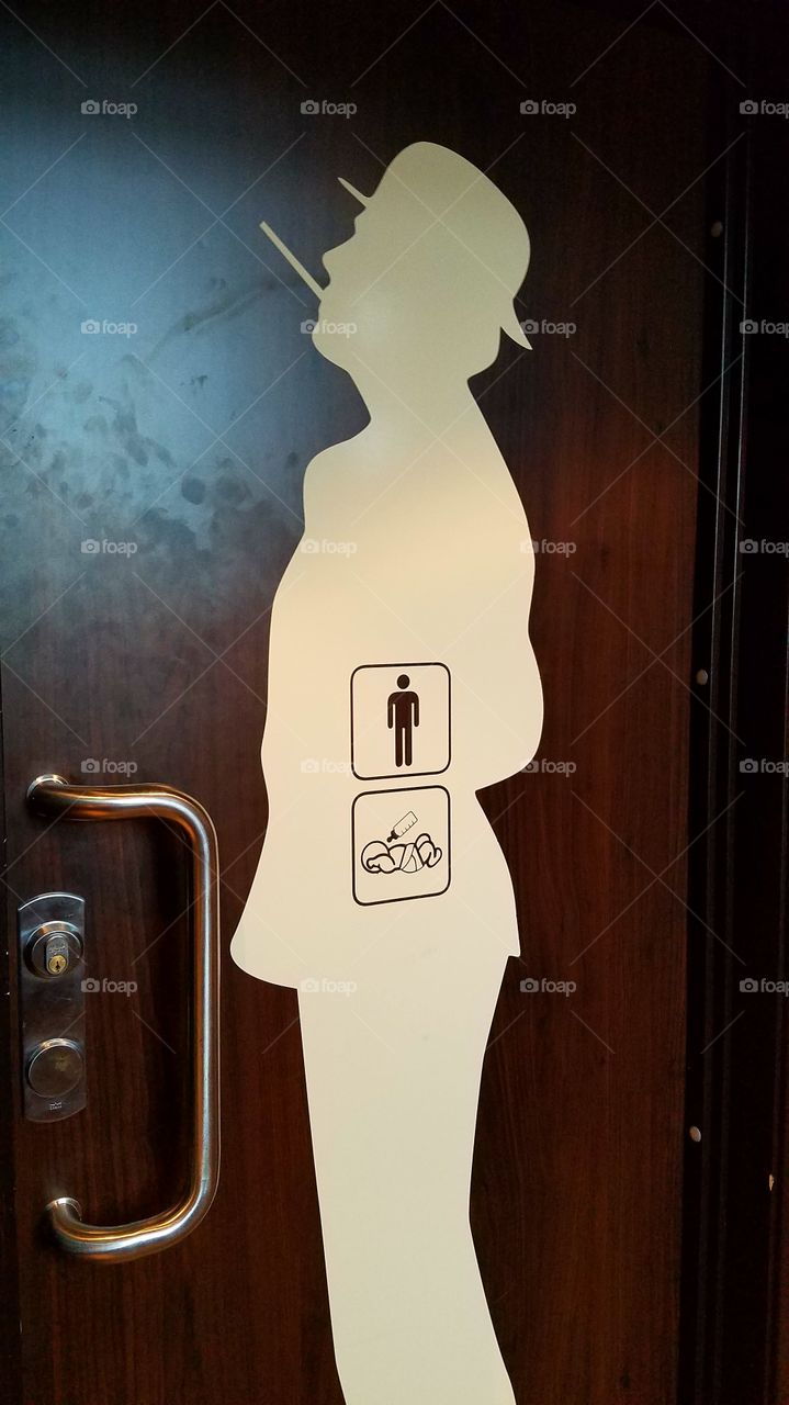 Men's bathroom sign