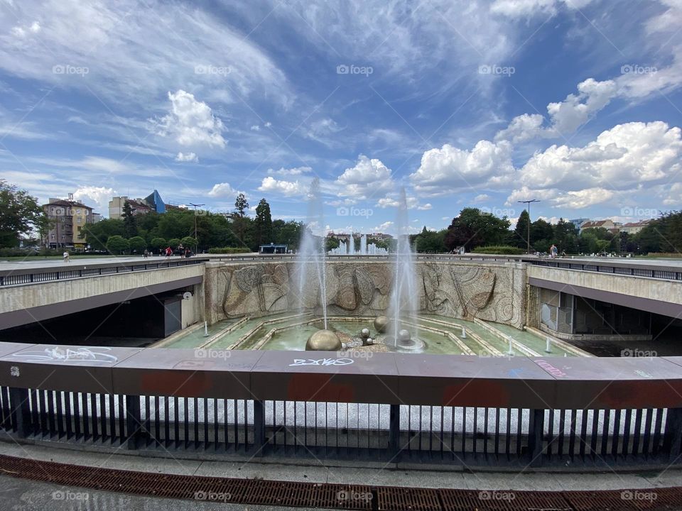 Fountains in the centre of Sofia 