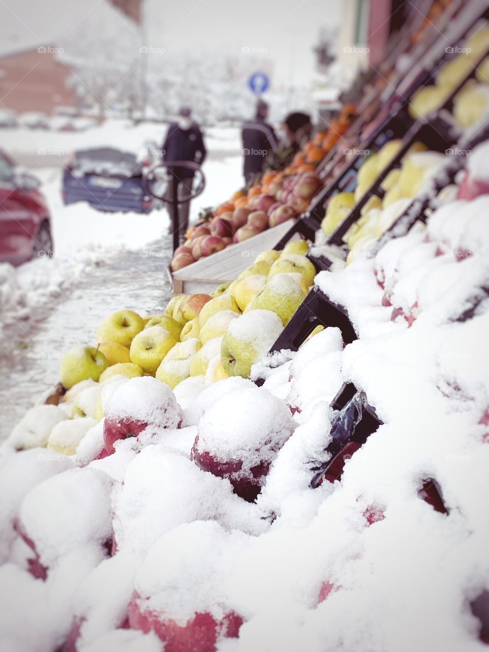 Fruit market outside